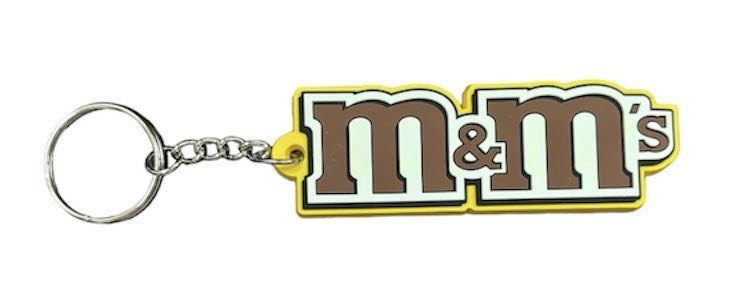 Rakuten - ラバーキーホルダー【m&m's】エムアンドエムズ ロゴ キーチェーン キーリング 並行輸入 アメリカン雑貨 海外企業 カンパニー