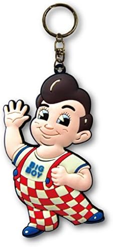 Rakuten - ラバーキーチェーン 【Big Boy】 ビッグボーイ キャラクター ロゴ 3D キーホルダー 並行輸入 アメリカン雑貨