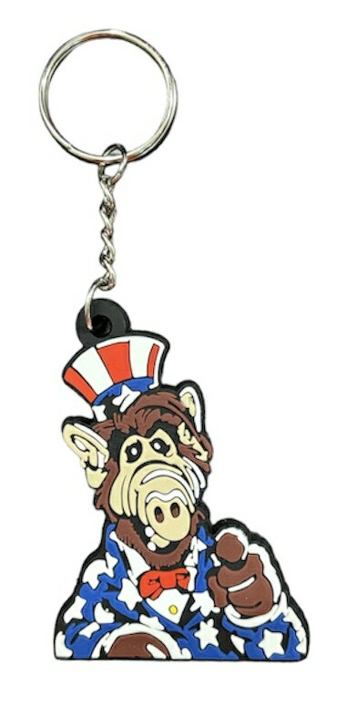 樂天商城 - ラバーキーホルダー【ALF】アルフ キーチェーン キーリング 並行輸入 アメリカン雑貨 映画雑貨