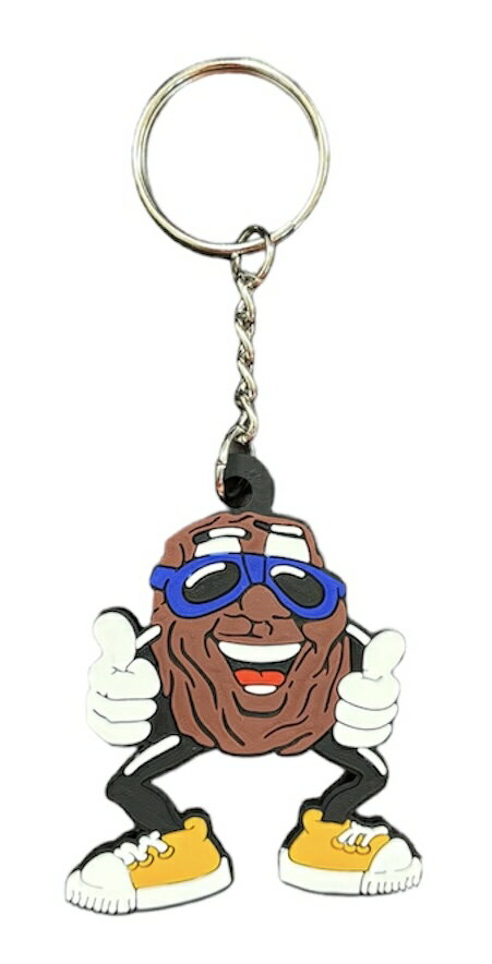 Rakuten - ラバーキーホルダー【Raisin】カリフォルニアレーズン キーチェーン キーリング 並行輸入 アメリカン雑貨 アメリカンキャラクター アメキャラ