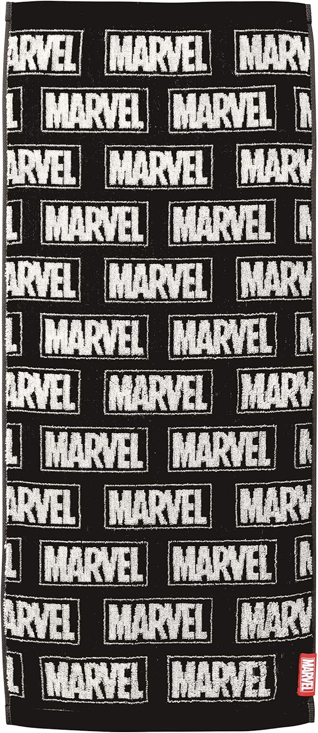 Rakuten - 丸眞 フェイスタオル Marvel マーベル ロゴ 34×80cm ロゴコラム 2505011100