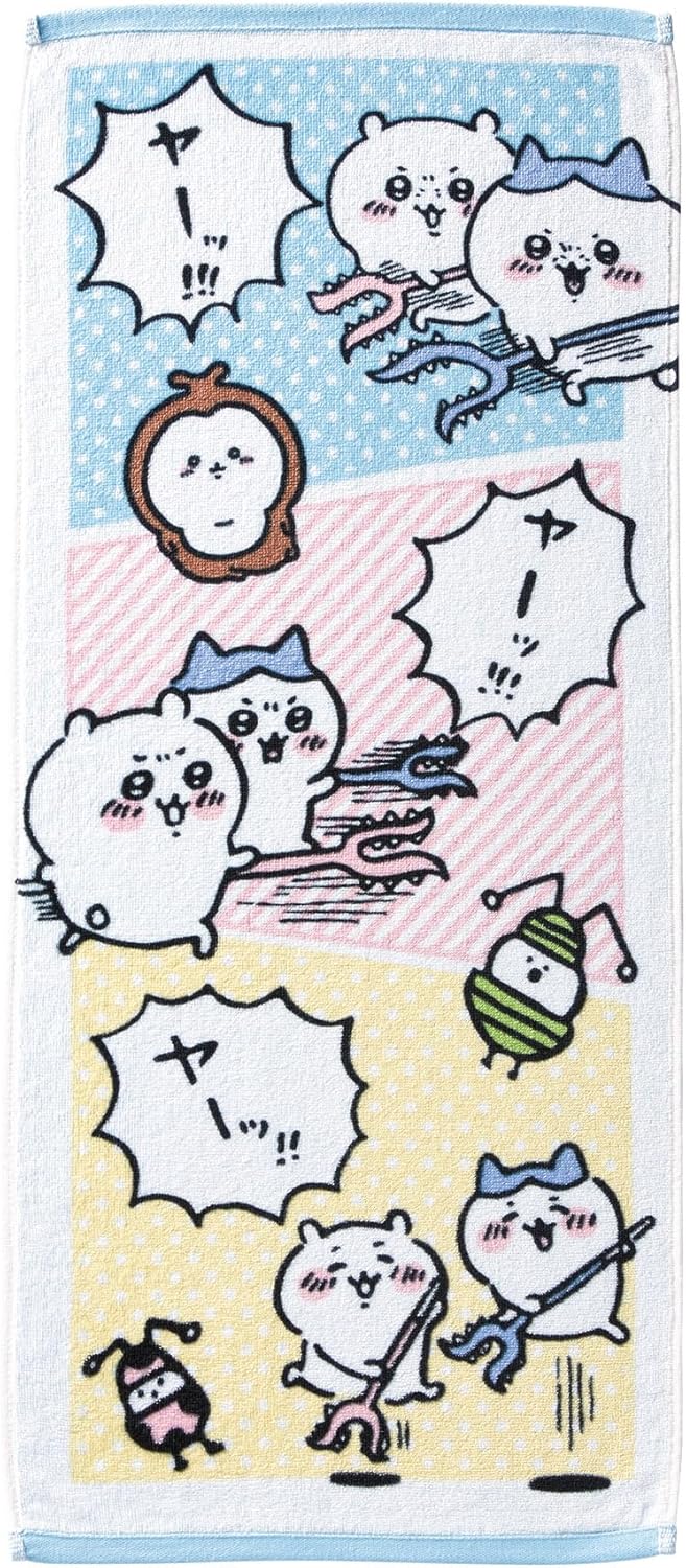 【サイズ】約34×80cm 【素 材】綿100％ 【仕 様】シャーリング・染料プリント・抗菌防臭加工 ちいかわのかわいいフェイスタオル♪ プールやお風呂・スポーツジムや部活・体育祭など様々な場所で活躍すること間違いなし☆【サイズ】約34×80cm 【素 材】綿100％ 【仕 様】シャーリング・染料プリント・抗菌防臭加工 ちいかわのかわいいフェイスタオル♪ プールやお風呂・スポーツジムや部活・体育祭など様々な場所で活躍すること間違いなし☆