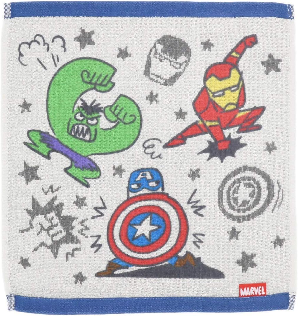 Face Towel - 丸眞 ハンドタオル Marvel アベンジャーズ 34×36cm キュートヒーローズ 綿100% 2505021700