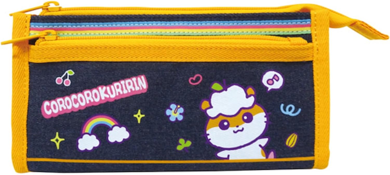 Rakuten - ケイカンパニー(K Company) サンリオキャラクターズ(胸キュンメモリーズ) デニムポーチ　コロコロクリリン　平成　平成デザイン　ポーチ　メイクポーチ　筆箱　ペン入れ　筆入れ