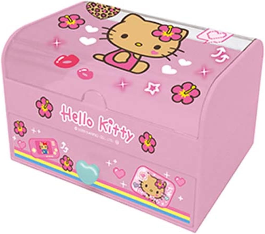 Rakuten - ケイカンパニー(K Company) ハローキティ ファンシー小物入れ 日焼け CFAK3-KTH H95×W150×D100mm 　GAL　ギャル　日焼け　ハイビスカス　ヒョウ柄　Y2K