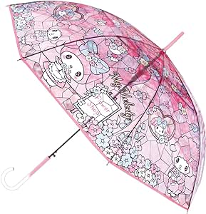 Rakuten - ジェイズプランニング ビニール傘 サンリオ ステンドグラス傘 マイメロディ ピンク 親骨60cm 32488