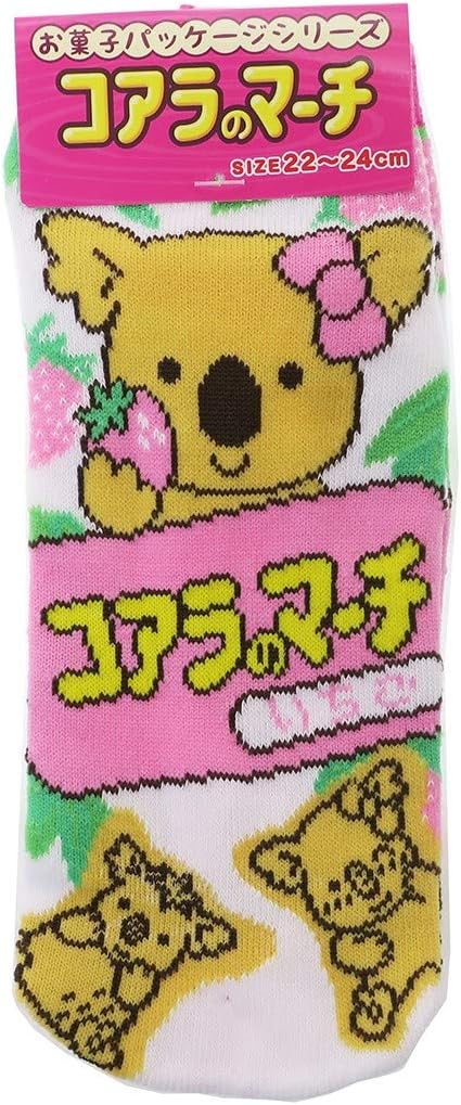 Rakuten - お菓子ソックス　コアラのマーチ　いちご　大人用靴下　(22～24cm) 　JGS0155