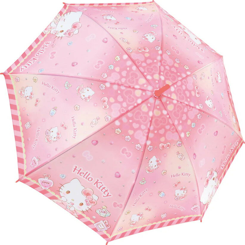 樂天商城 - ジェイズプランニング 生地長傘 ハローキティ パステルドリーム 55cm 35229