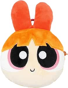 Rakuten - ティーズファクトリー パワーパフガールズ カラビナ付き ぬいぐるみ ファスナー マスコット ブロッサム