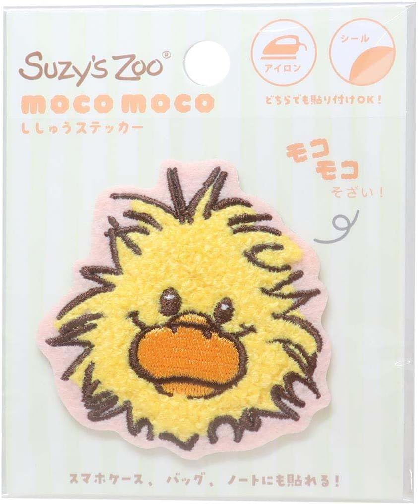Rakuten - スージーズーワッペン]モコモコ刺繍ステッカーウィッツィー SZ-5546670WT