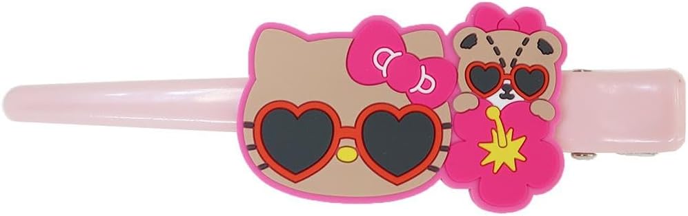 サンリオ ぎゅっともマスコットロングヘクリップ ハローキティ サングラス　HELLO　KITTY