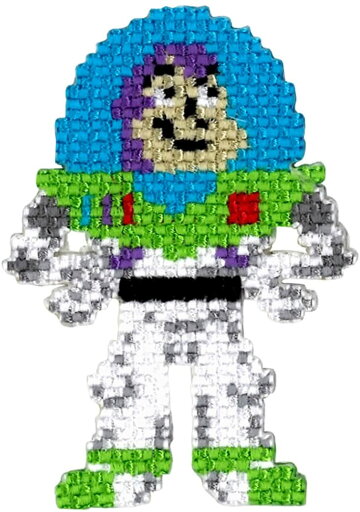 ミノダ ディズニー ピクサーピクセル アート ワッペン バズ D01Y9340 ミノダ ディズニー ピクサーピクセル アート ワッペン バズ D01Y9340