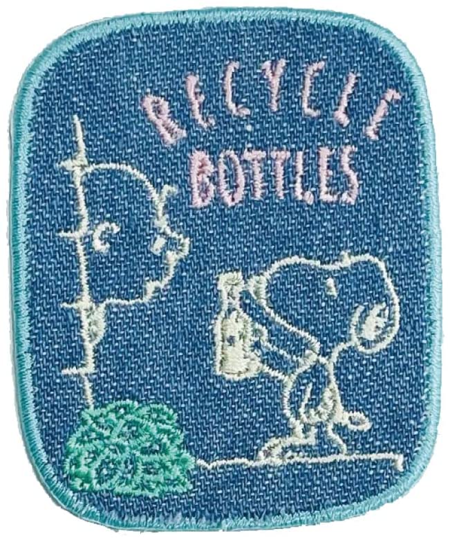 ミノダ PEANUTS エコ ワッペン小 RECYCLE BOTTLES S02Y1927