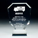 クリスタル盾*DP-2〈L〉 受賞・優勝・表彰・会社の記念式典 社内表彰や感謝状に オリジナル盾【名入彫刻】