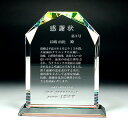 クリスタル盾*DP-5〈L〉 受賞・優勝・表彰・会社の記念式典 社内表彰や感謝状に オリジナル盾【名入彫刻込】