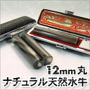 印鑑 銀行印 ナチュラル 水牛 12mm 丸【 男性 女性 銀行印 】 マーブル 希少 レア ギフト 男性 女性 贈り物 御祝 お祝い 入園 入学 卒業 成人 ...