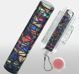 印鑑 銀行印 認印 おしゃれ はんこ 【 デザイン ステンドグラス 】 12mm丸 ケース付き c0 ...