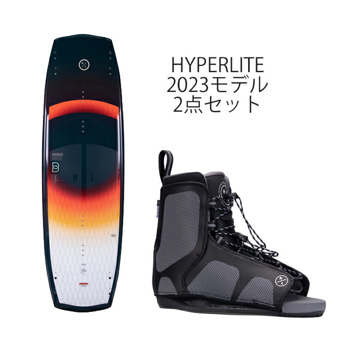 ウェイクボード ハイパーライト セット 2023 HYPERLITE BASELINE 136cm+ REMIX BINDING (US7.0-US10.5 ..