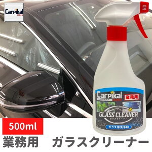 業務用 お試しサイズ カーピカル ガラスクリーナー ( 500ml ) 無色透明 特殊酵素配合 除菌 清掃