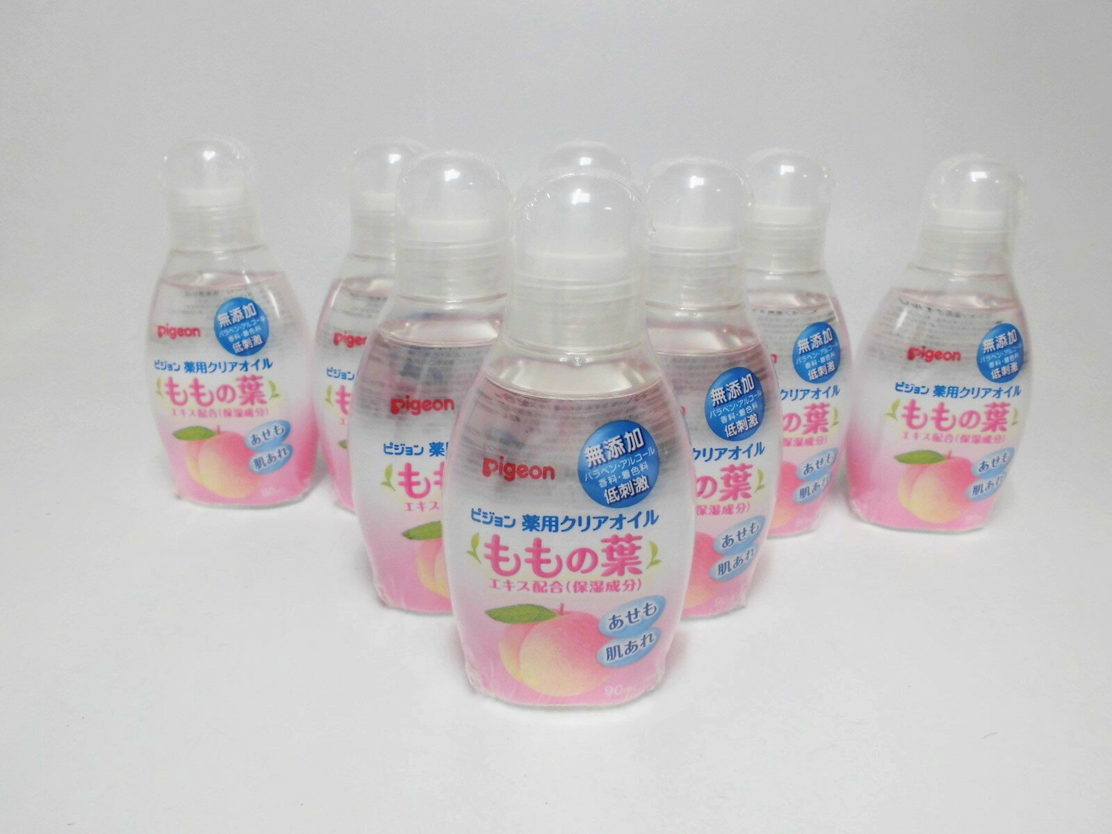 【定価770円×8個セット】ピジョン 薬用 ベビーオイル 90ml ももの葉 新品