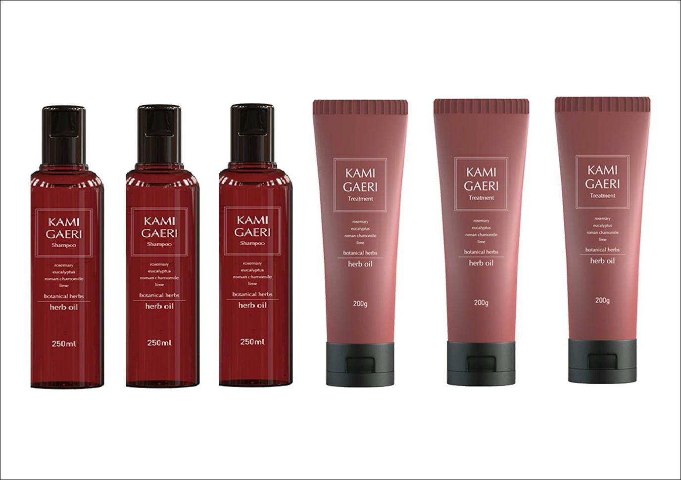 【シャンプー3個＋トリートメント3個セット】ポラリス製薬　KAMIGAERI　（定価27060円分）　ノンシリコ..