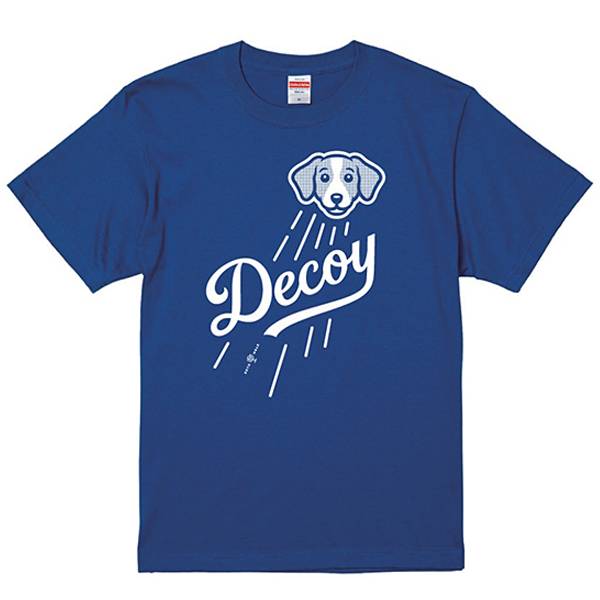 ドジャース・大谷選手の愛犬「デコピン（デコイ）」デザインTシャツ Rotowear（ロトウェアー）新品