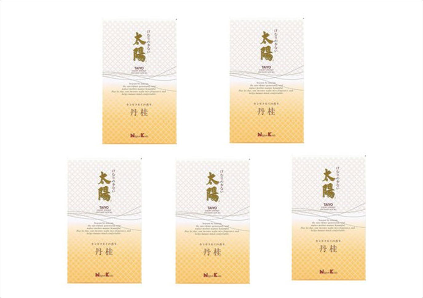 Rakuten - 【190g×5個セット】日本香堂　煙の少ない線香　丹桂　バラ詰め　新品