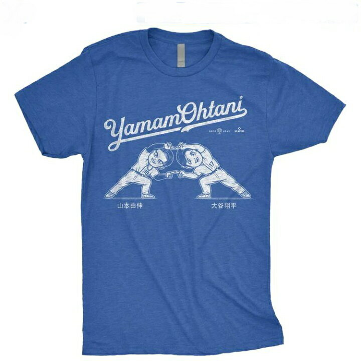 Rakuten - 【新品】大谷翔平＆山本由伸　ドジャースカラー　Tシャツ　「YamamOhtani T-Shirt」【MLB選手会正規ライセンス商品】