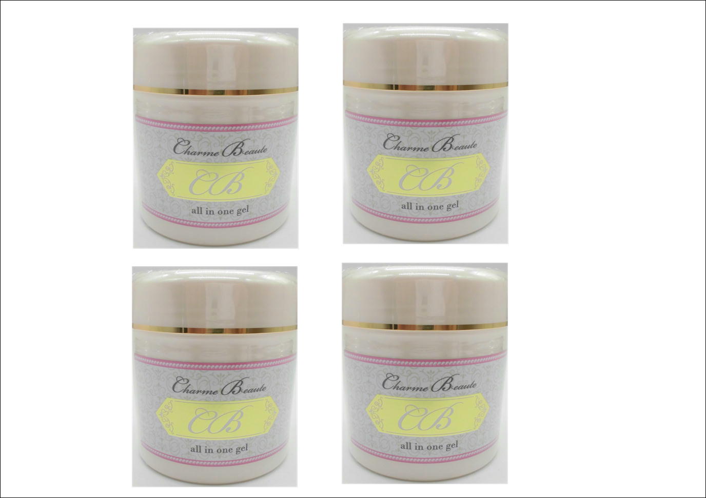 [Retail Price ¥5980 x 4-Pack] Charme Beaute All-in-One Moisturizing Gel Cream 230g (Contains Human Stem Cell-Derived Culture Solution Extract) - Brand New