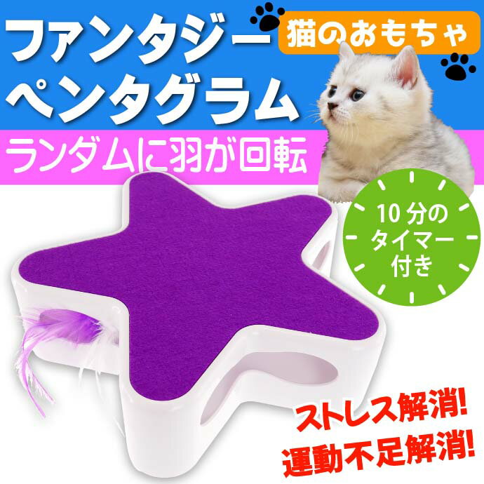 猫のおもちゃ ファンタジーペンタグラム 紫 B...の紹介画像2