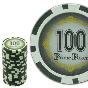 本格カジノチップ100が20枚 プライムポーカーカジノチップ ポーカーチップ 遊べるポーカーカジノチップ 雰囲気出るポーカーチップ Ag025