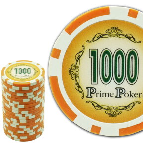 本格カジノチップ1000が20枚 プライムポーカーカジノチップ ポーカーチップ 遊べるポーカーカジノチップ 雰囲気出るポーカーチップ Ag027