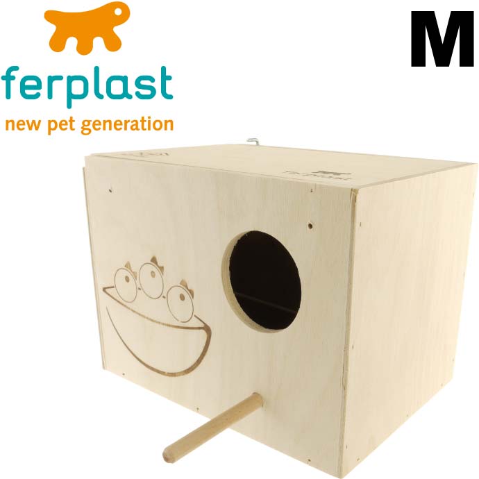 小鳥の巣箱NIDO MEDIUM巣箱 フック付ケージに掛けるだけの鳥の巣箱 簡単設置ペット用品鳥の巣箱 鳥も喜ぶ鳥の巣箱 Fa5129