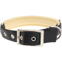 犬 首輪 ファープラストデイトナC 幅25mm首周45〜53mm 黒 ペット用品 ferplast DAYTONA 首周り部柔らかパッドで痛くない Fa5284