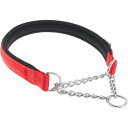 首輪 犬用 ファープラスト デイトナCSS 赤色 首回り55cm ペット用品 ferplast チェーン ハーフチョーク犬用首輪 Fa360