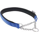 首輪 犬用 ファープラスト デイトナCSS 青色 首回り55cm ペット用品 ferplast チェーン ハーフチョーク犬用首輪 Fa361