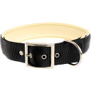 犬 首輪 ファープラストデイトナC 幅40mm首周55〜63mm 黒 ペット用品 ferplast DAYTONA 首周り部柔らかパッドで痛くない Fa5291