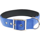 犬 首輪 ファープラストデイトナC 幅40mm首周55〜63mm 青 ペット用品 ferplast DAYTONA 首周り部柔らかパッドで痛くない Fa5293