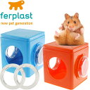 ferplastハムスター用ケージハウス連結パーツCUBE2個入 ペット用品ハムスターハウス 組立簡単ペット用品ハムスターハウス Fa5113(4)