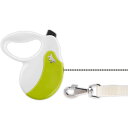 犬 伸縮 リード AMIGO S 白緑 コード 長5m 体重15kgまで ペット用品 ferplast ファープラスト アミーゴ 伸縮式リード Fa5196