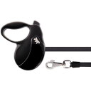 犬 伸縮 リード AMIGO L 黒黒 テープ 長5m 体重50kgまで ペット用品 ferplast ファープラスト アミーゴ 伸縮式リード Fa5236