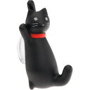 CAT BATH HOOK 黒 猫 吸盤式フック 風呂 台所用 HB-2913 簡単装着の猫タイプ 吸盤式フック 便利なフック Ha190