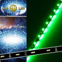 バイク用72連LEDテープ120cm 側面発光LEDテープグリーン1本 両端配線 防水LEDテープ 切断可能なLEDテープ as10219