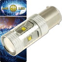 30WCREE XBD 6連LED S25/G18シングル球ホワイト1個 爆光CREE XBD LED S25(BA15s)/G18バルブ 明るいウインカーS2...