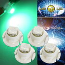 LED T4.7 バルブ メーターパネル球 グリーン4個 ルーム球 パネル ボタン球 SMD as11135-4