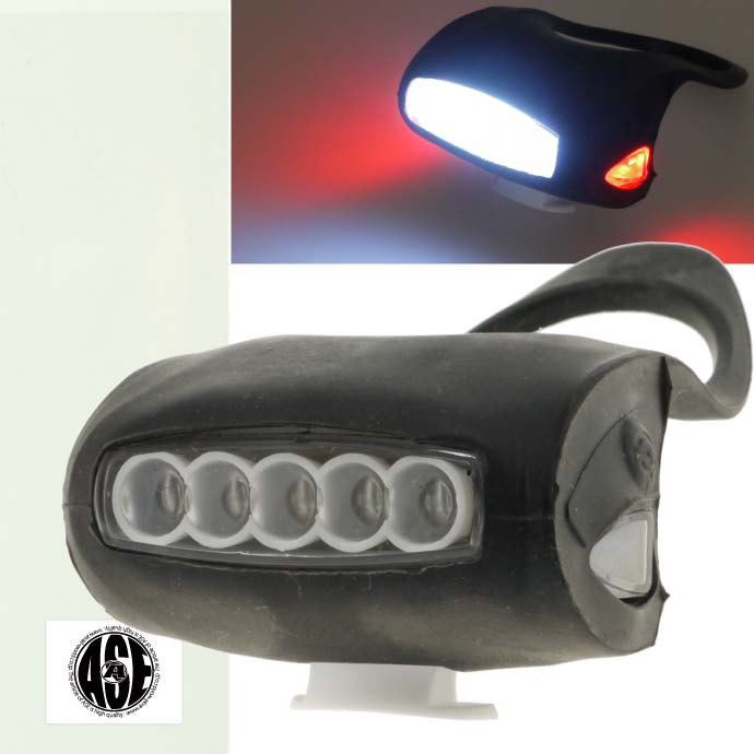 自転車5LEDヘッドライト3種の点灯パターン自転車LEDライト黒1個 夜間も安全自転車 LED ライト 明るい自転車LEDライト as20018通販格安セール情報 楽天 通販