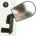 自転車 サイドミラー 黒 グリップ・バックミラーに最適なサイドミラー 後方の安全確認に便利サイドミラ