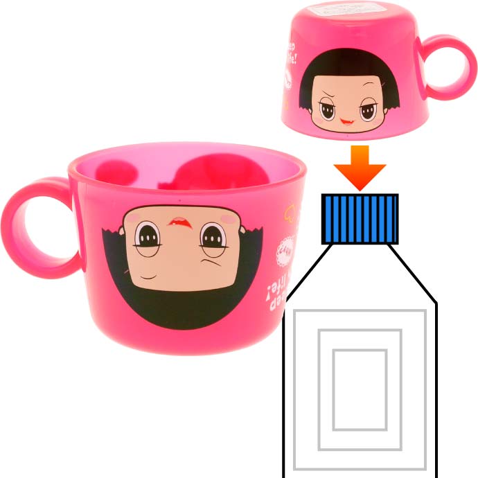 チコちゃんに叱られる！ペットボトルキャップコップ CPB1 キャラクターグッズ ペットボトルが水筒に変身 Sk189のサムネイル