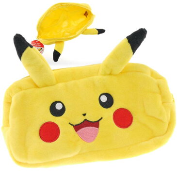 ポケモン ピカチュウ 化粧 ポーチ ペンケース キャラクターグッズ 角型 ポーチ 財布 など入るポーチ Un089