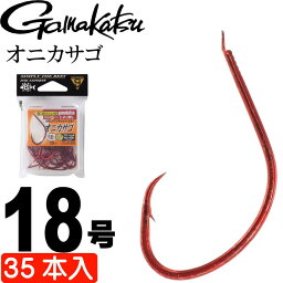 オニカサゴ ザ・ボックス 67208 ムツ針 18号 35本 gamakatsu がまかつ 釣り具 オコゼ ウッカリカサゴ 釣り針 Ks909